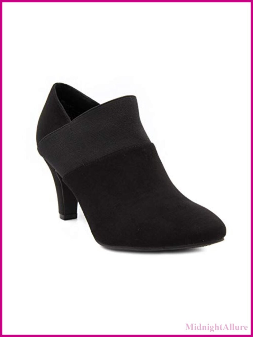 London Fog Womens Bobbie Heel Ankle Booties - Thermoplastic Elastomers Sole
